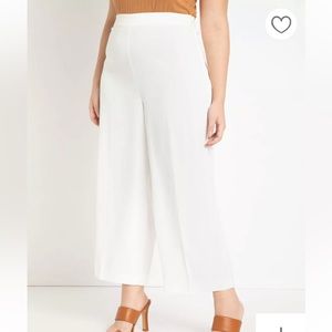 Eloquii White Crop Pant
